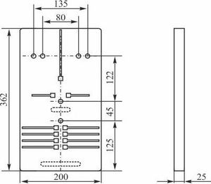 Elektro-Plast 1 lub 3 fazowa tablica licznikowa T-1F/3F-b/z-NOVA 10.11 E-P 6373 2