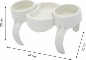 Bestway Uchwyt na napoje do basenu biały (60306) 4