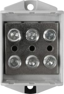 MOREK Złączka szynowa 1,5-50mm2 nieb. 6otwor AL/CU 1000V TH35 3P MAA3050B10 Morek 4290 2