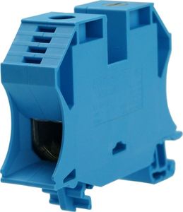 Weidmuller WDU 35N BL 35 mm Przelotowa rzędowa listwa zaciskowa złącze śrubowe 500V 125A niebieska 1040480000 Weidmller 3834 3