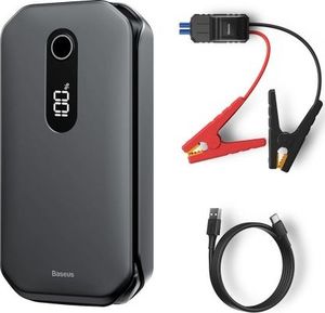 Baseus Rozrusznik samochodowy 1000A + Powerbank 3A 12000mAh + Latarka Baseus Super Energy Pro Car Jump Starter (CRJS03-01) czarny 1