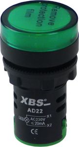 F&F Kontrolka sygnalizacyjna 230V Lampka LED zielona AD22-GREEN230 XBS 2309 1