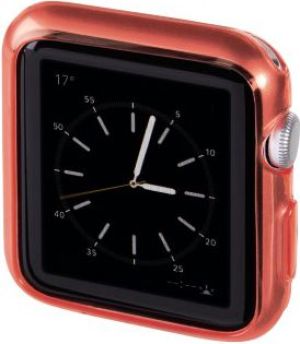 Hama Ramka Ochronna Apple Watch 38mm Przezroczysty/Czerwony (001370520000) 2