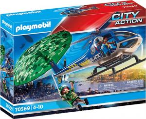 Playmobil Policyjny śmigłowiec: Ucieczka ze spadochronem (70569) 1