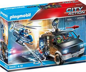 Playmobil Policyjny helikopter: Pościg za uciekającym samochodem (70575) 1