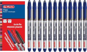 Herlitz Długopis żelowy 12szt Diggy 0,5mm niebiesk HERLITZ 1
