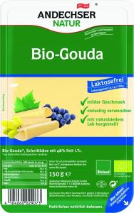 Andechser Ser gouda w plastrach 48% bez laktozy BIO 150 g Andechser Natur 1