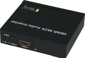 Techly HDMI 2K4K AUDIO INSERTER HDMI/TOSLINK/AUDIO STEREO L/R 2