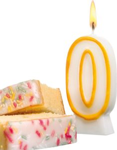 Pelikan Świeczka na tort urodziny cyfra 0 7,7cm SUSY-CARD 1