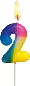 Pelikan Świeczka na tort urodziny cyfra 2 4,5cm SUSY-CARD 1