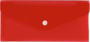 Biurfol Teczka koperta na zatrzask DL 21x9,9 PP czerwona 1
