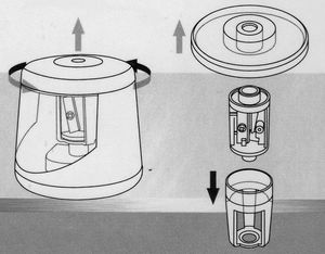 Titanum Temperówka elektryczna automatyczna 7-8mm na baterie 4