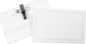 Titanum Identyfikator z klipsem i agrafką 55x90mm 50szt 3