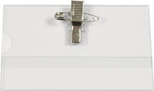 Titanum Identyfikator z klipsem i agrafką 55x90mm 50szt 4