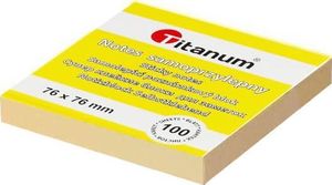 Titanum Karteczki samoprzylepne notes 76x76mm 100k żółte 1