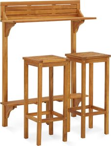 vidaXL 3-cz. zestaw mebli do ogrodu, lite drewno akacjowe 2