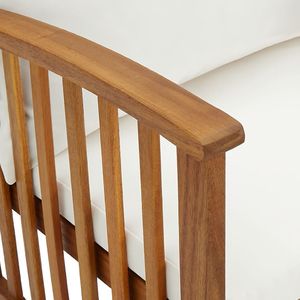 vidaXL 2-cz. zestaw wypoczynkowy do ogrodu, poduszki, drewno akacjowe 7