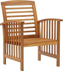 vidaXL 5-częściowy zestaw wypoczynkowy do ogrodu, lite drewno akacjowe 4