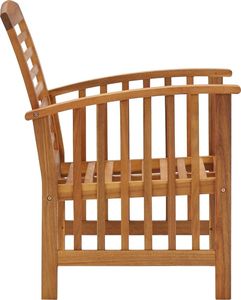 vidaXL 5-częściowy zestaw wypoczynkowy do ogrodu, lite drewno akacjowe 5