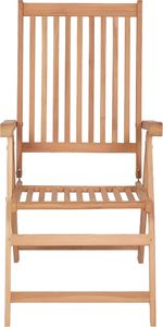 vidaXL Rozkładane krzesła ogrodowe, 6 szt., lite drewno tekowe 3
