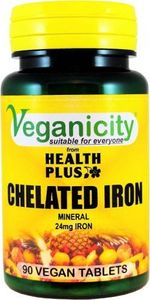 Veganicity Żelazo chelatowane Iron 24mg 90 tabletek Veganicity 1