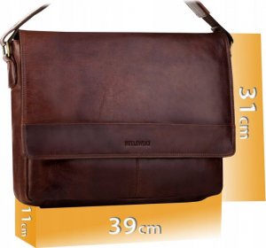 Betlewski BETLEWSKI Skórzana torba męska VINTAGE 13