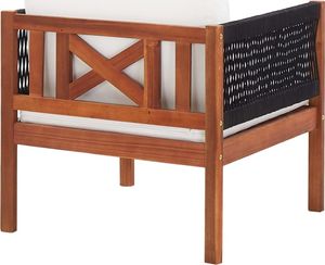 vidaXL VidaXL Krzesło ogrodowe z poduszką, lite drewno akacjowe 4