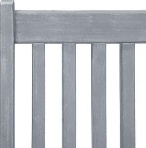 vidaXL VidaXL Rozkładane krzesła ogrodowe, 4 szt., szare, drewno akacjowe 8