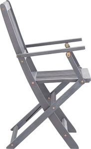 vidaXL VidaXL Składane krzesła ogrodowe, 6 szt., poduszki, drewno akacjowe 6