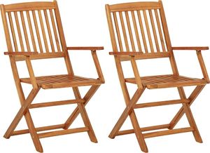 vidaXL VidaXL 3-cz. zestaw składanych mebli ogrodowych, lite drewno akacjowe 7