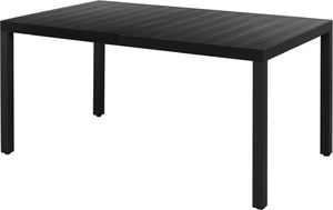 vidaXL VidaXL 5-częściowy zestaw mebli ogrodowych rattan PVC, czarny 2