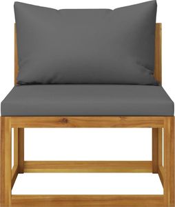 vidaXL 6-cz. zestaw wypoczynkowy do ogrodu, poduszki, drewno akacjowe 8