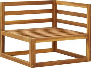 vidaXL Moduły sofy narożnej z poduszkami 2 szt. kremowe VidaXL 6