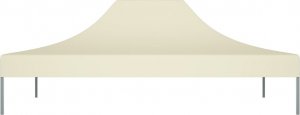 vidaXL VidaXL Dach do namiotu imprezowego, 4 x 3 m, kremowy, 270 g/m 3
