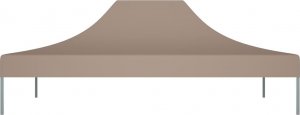 vidaXL VidaXL Dach do namiotu imprezowego, 4 x 3 m, taupe, 270 g/m 3
