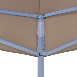 vidaXL VidaXL Dach do namiotu imprezowego, 4 x 3 m, taupe, 270 g/m 5