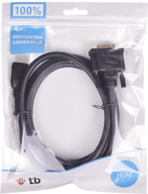 Kabel TB Print HDMI - DVI-D 1.8m czarny (V70609) 3