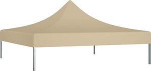 vidaXL  Dach namiotu imprezowego, 3 x 3 m, beżowy, 270 g/m 2