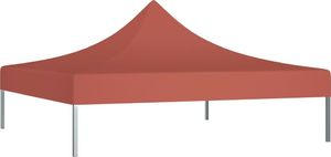 vidaXL Dach namiotu imprezowego, 3 x 3 m, terakota, 270 g/m 2