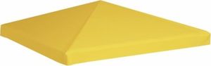vidaXL VidaXL Zadaszenie altany ogrodowej, 270 g/m, 3x3 m, żółte 1