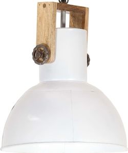 Lampa wisząca vidaXL Industrialna lampa wisząca 25 W biała okrągła 32 cm E27 VidaXL 1