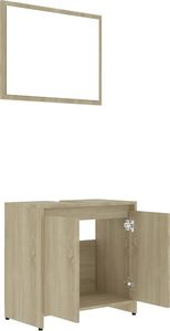 vidaXL Zestaw mebli łazienkowych dąb sonoma płyta wiórowa VidaXL 7