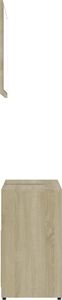 vidaXL Zestaw mebli łazienkowych dąb sonoma płyta wiórowa VidaXL 8