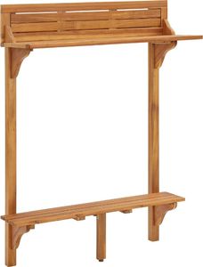 vidaXL Barowy stolik balkonowy 90x37x1225 cm lite drewno akacjowe VidaXL 2