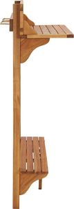 vidaXL Barowy stolik balkonowy 90x37x1225 cm lite drewno akacjowe VidaXL 4