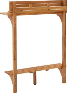 vidaXL Barowy stolik balkonowy 90x37x1225 cm lite drewno akacjowe VidaXL 5
