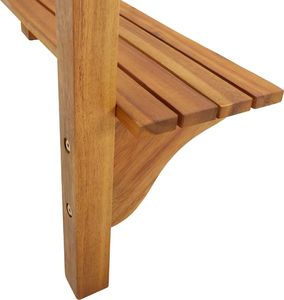 vidaXL Barowy stolik balkonowy 90x37x1225 cm lite drewno akacjowe VidaXL 8