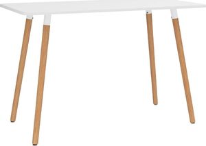 vidaXL Stół jadalniany biały 120 x 60 x 75 cm metalowy VidaXL 1