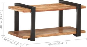 vidaXL VidaXL Szafka pod TV, 90x40x40 cm, lite drewno akacjowe 7