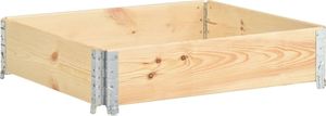 vidaXL Podniesiona grządka 100x100cm lite drewno sosnowe VidaXL 1